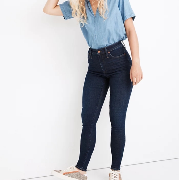 NWT Madewell Curvy High-Rise Skinny Jeans in Orland Wash Size 24 - Picture 2 of 11